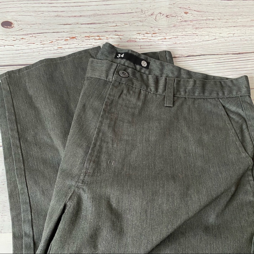 Element Mens Pants 34x30 Gray Slacks